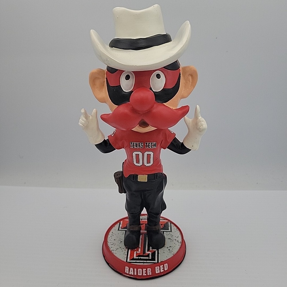 TEXAS TECH RAIDER RED NCAA MASCOT BOBBLEHEAD FIGURE‎